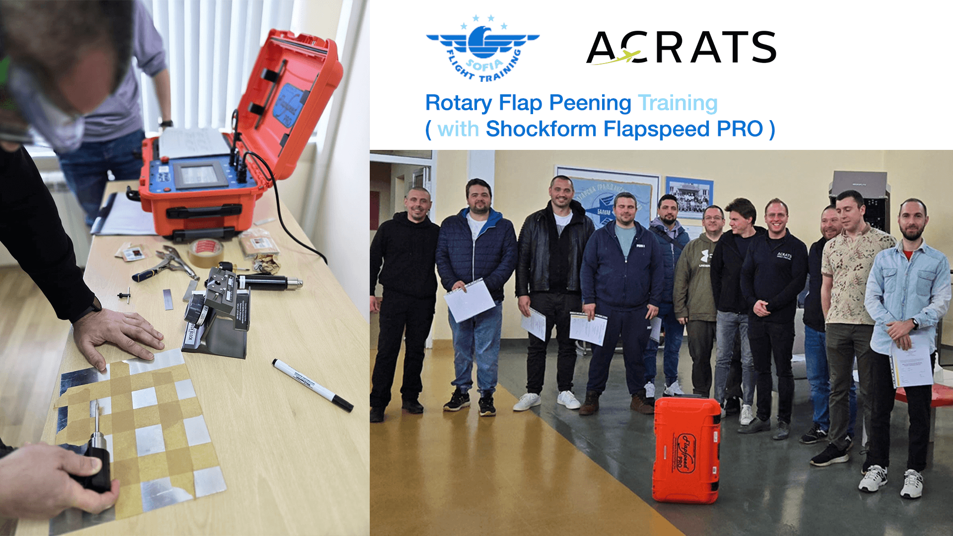 Rotary Flap Peening at Sofia Flight Training Academy